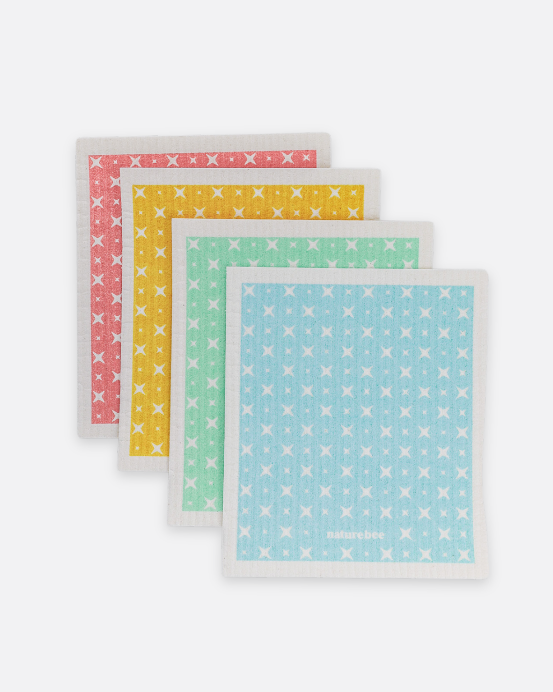 Swedish Dishcloth 4 Pack Solid Colors - Nature Bee