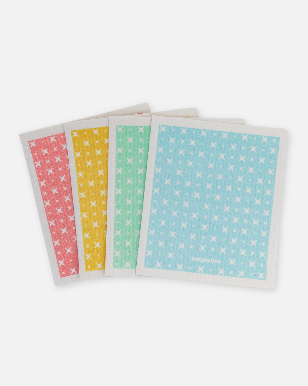 Swedish Dishcloth 4 Pack Solid Colors - Nature Bee
