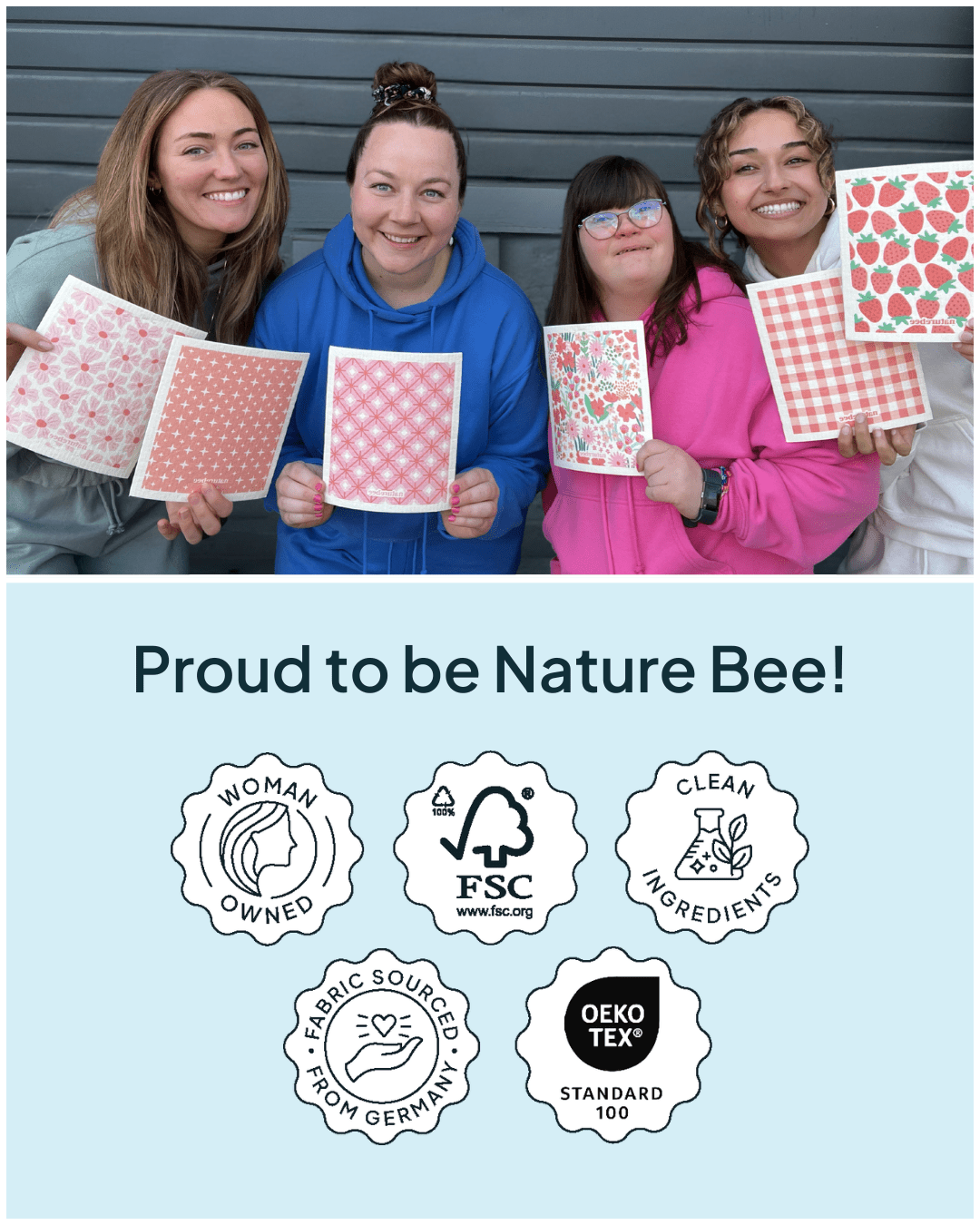 Strawberry Swedish Dishcloth - NATURE BEE