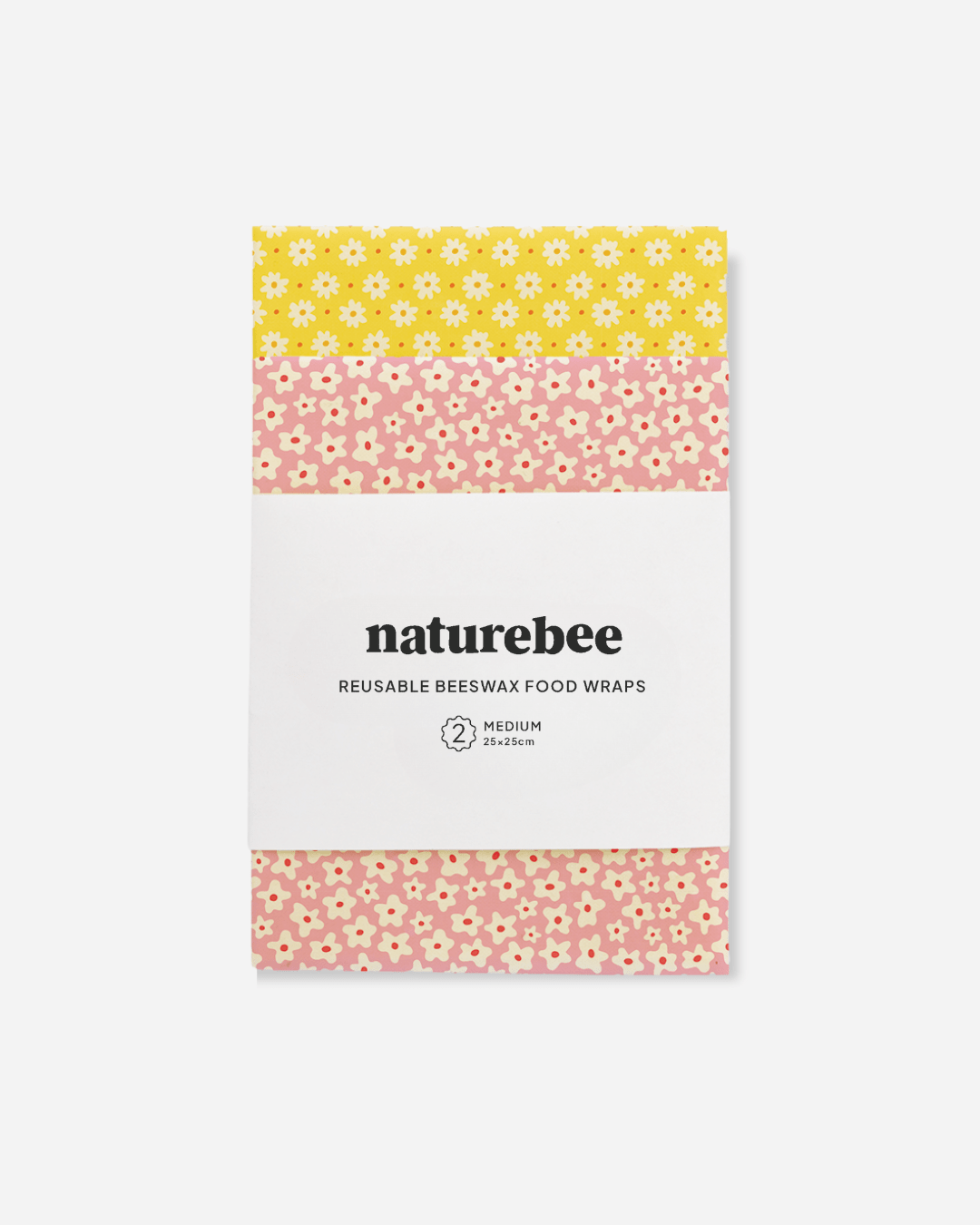 Medium Beeswax Wrap 2 - pack - NATURE BEE