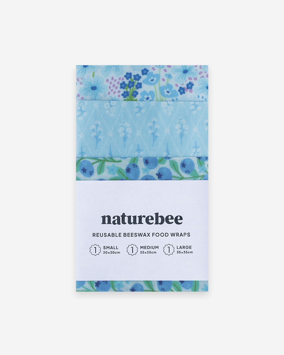 Blue Beeswax Wrap Set - NATURE BEE