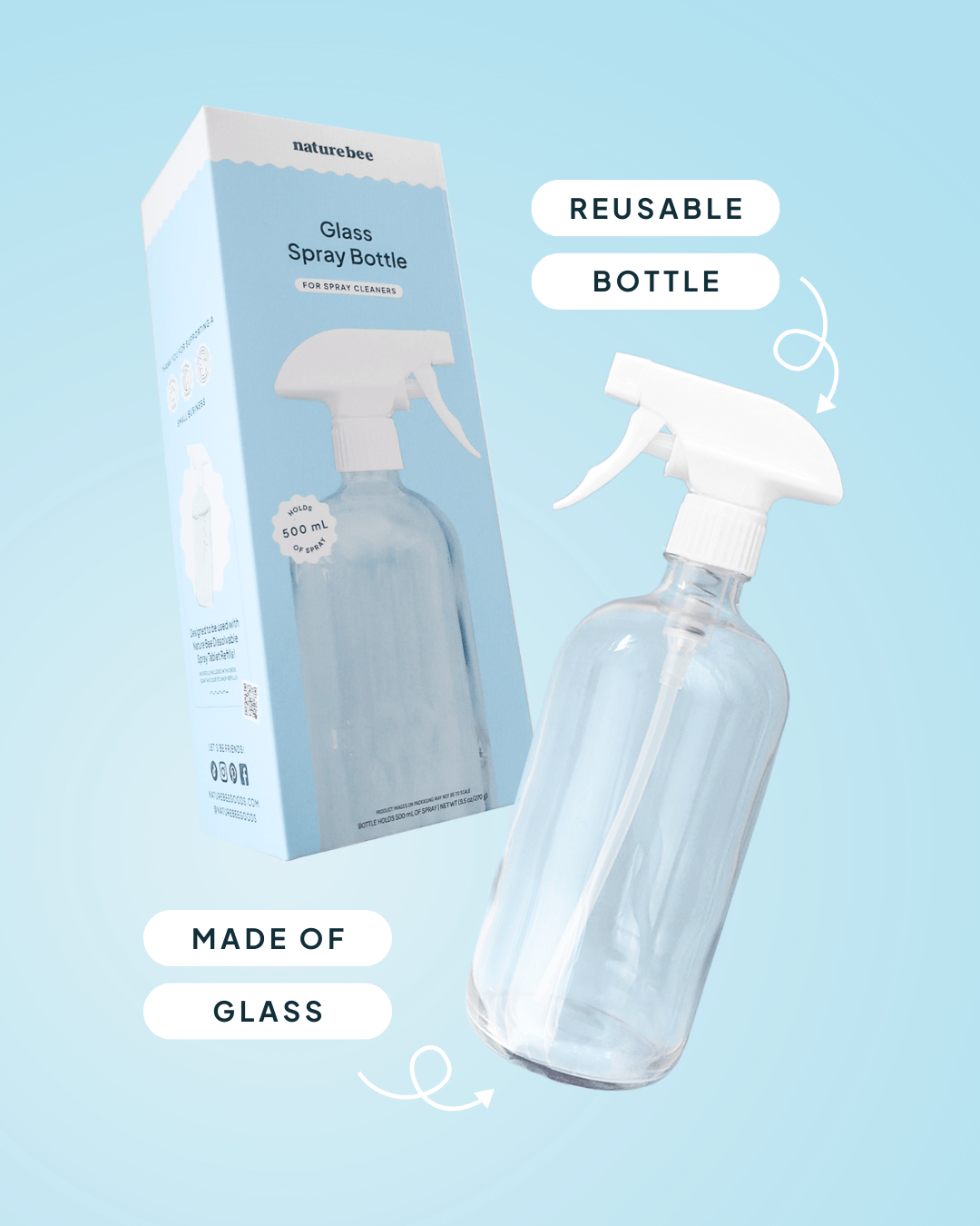 Glass Spray Bottle - NATURE BEE