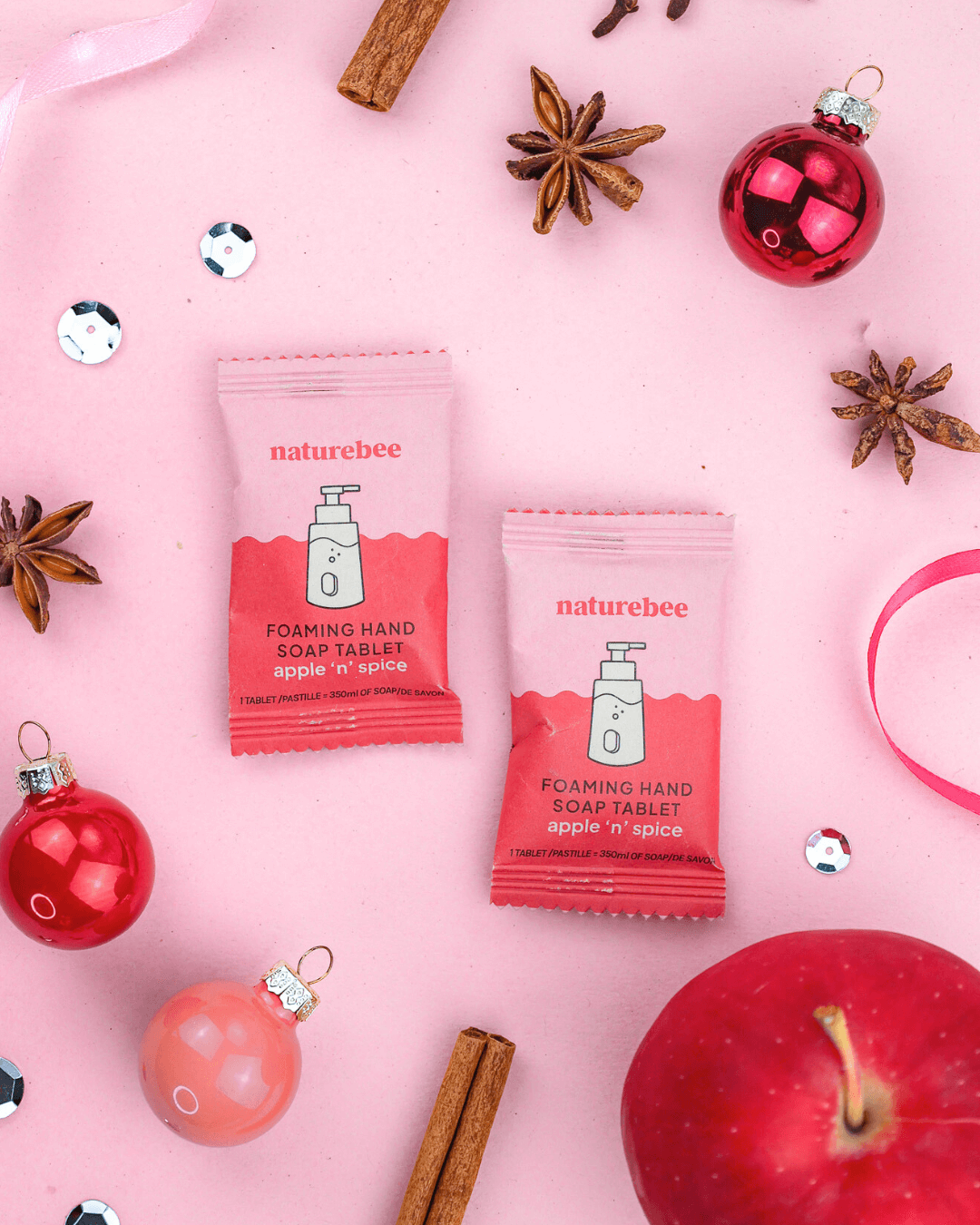 Holiday Foaming Hand Soap Tablets | Nature Bee