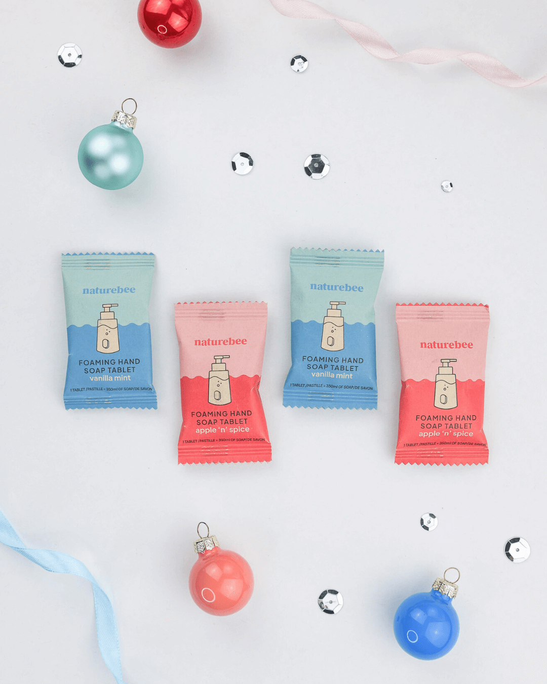 Holiday Foaming Hand Soap Tablets | Nature Bee