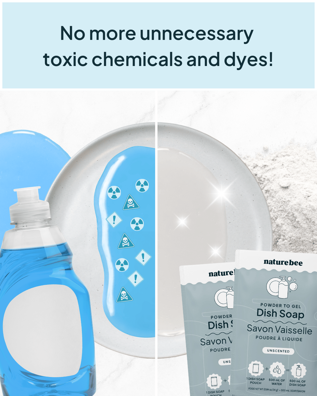 Dish Soap Unscented - NATURE BEE