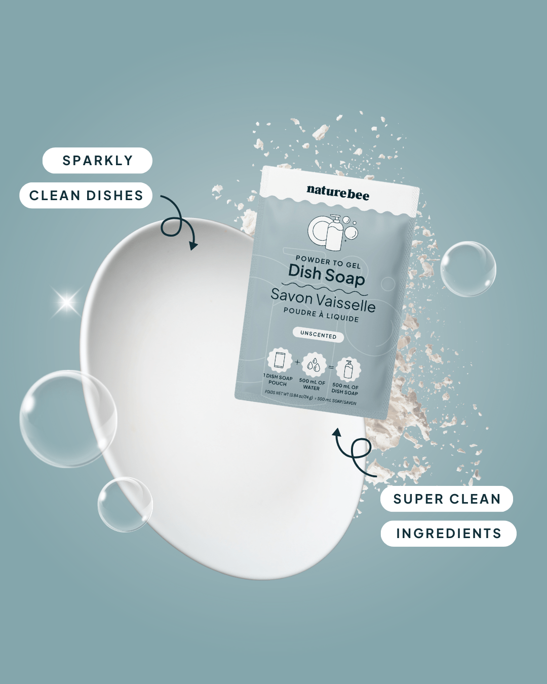 Dish Soap Unscented - NATURE BEE