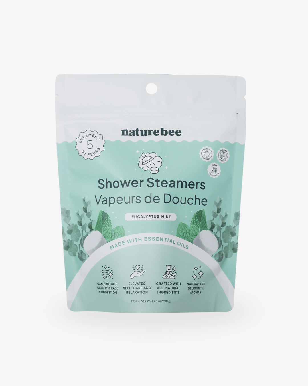 Eucalyptus Mint Shower Steamers - NATURE BEE