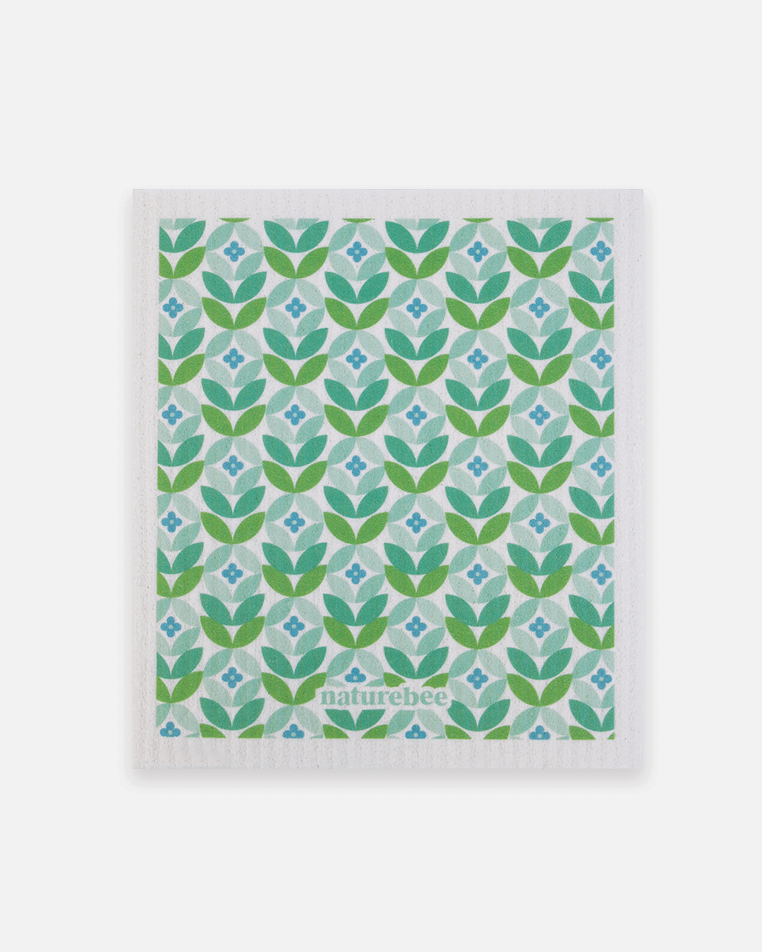 Sponge Cloth Geometric Green | Nature Bee