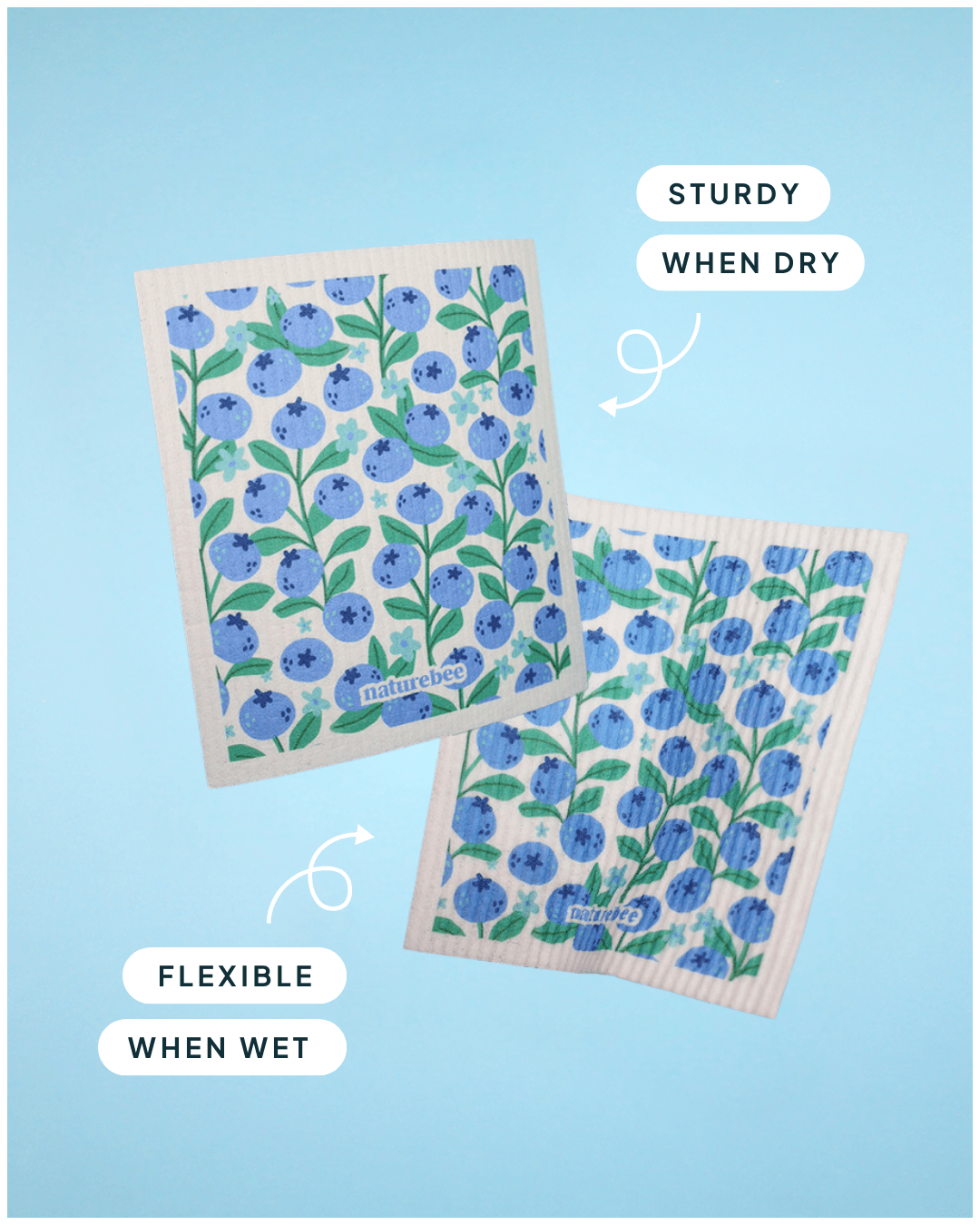 Fruit Swedish Dishcloth 6 - pack - NATURE BEE