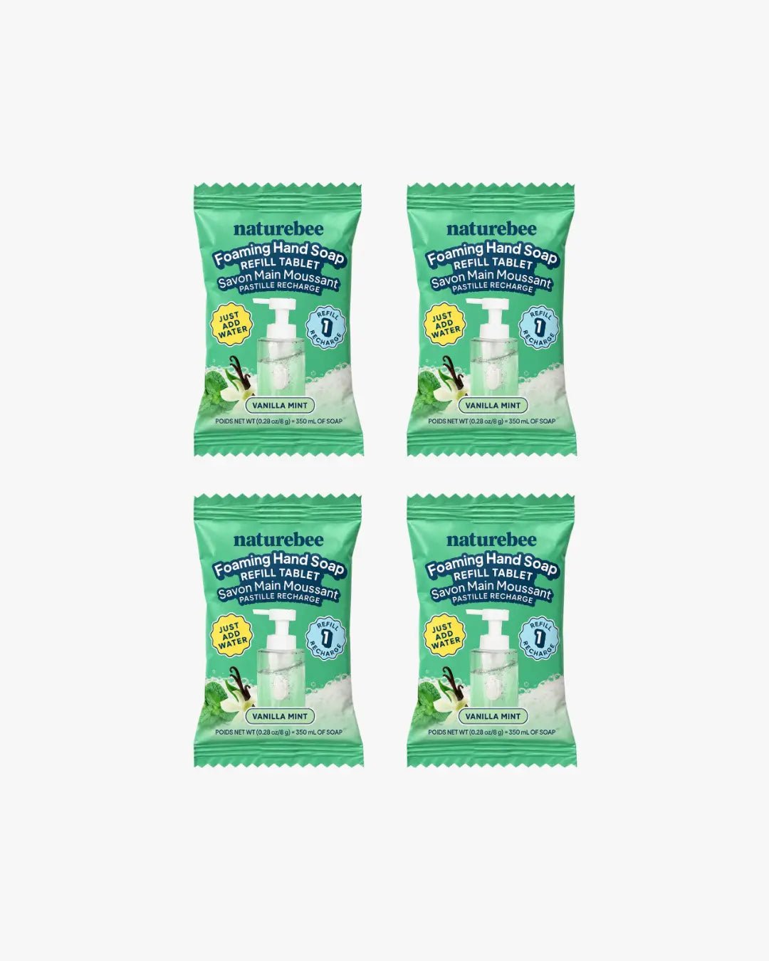 Vanilla Mint Foaming Hand Soap Refill Tablets | Limited Edition - NATURE BEE