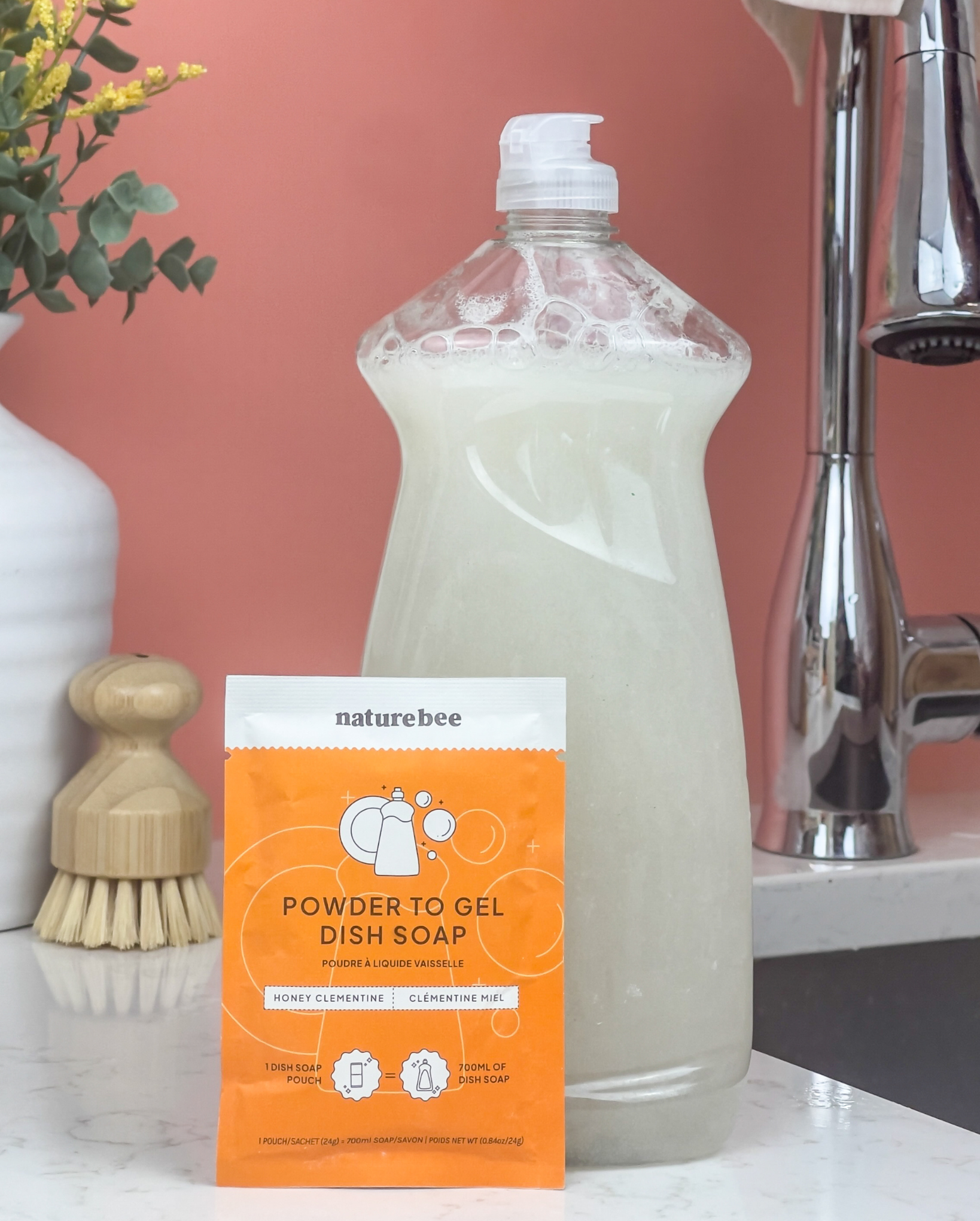 Powder to Gel Kitchen Dish soap | Nature Bee