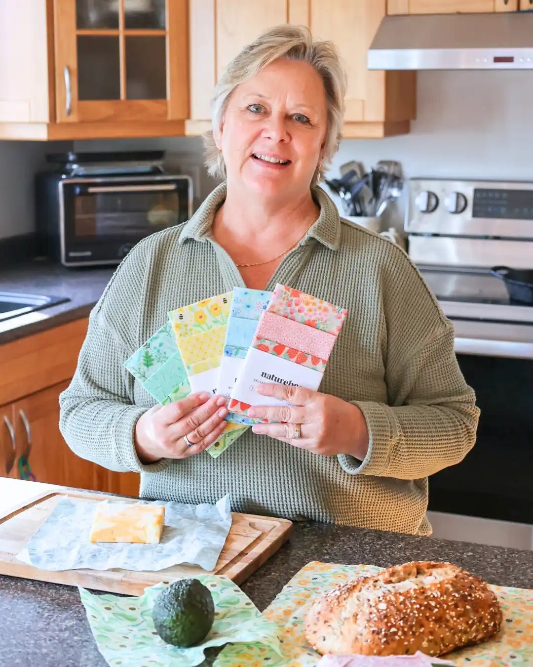 Blue Canadian Beeswax Wrap Set - NATURE BEE