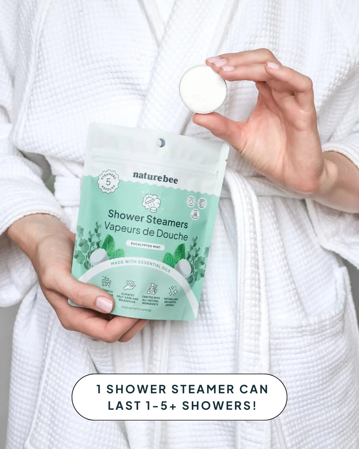 Eucalyptus Mint Shower Steamers - NATURE BEE