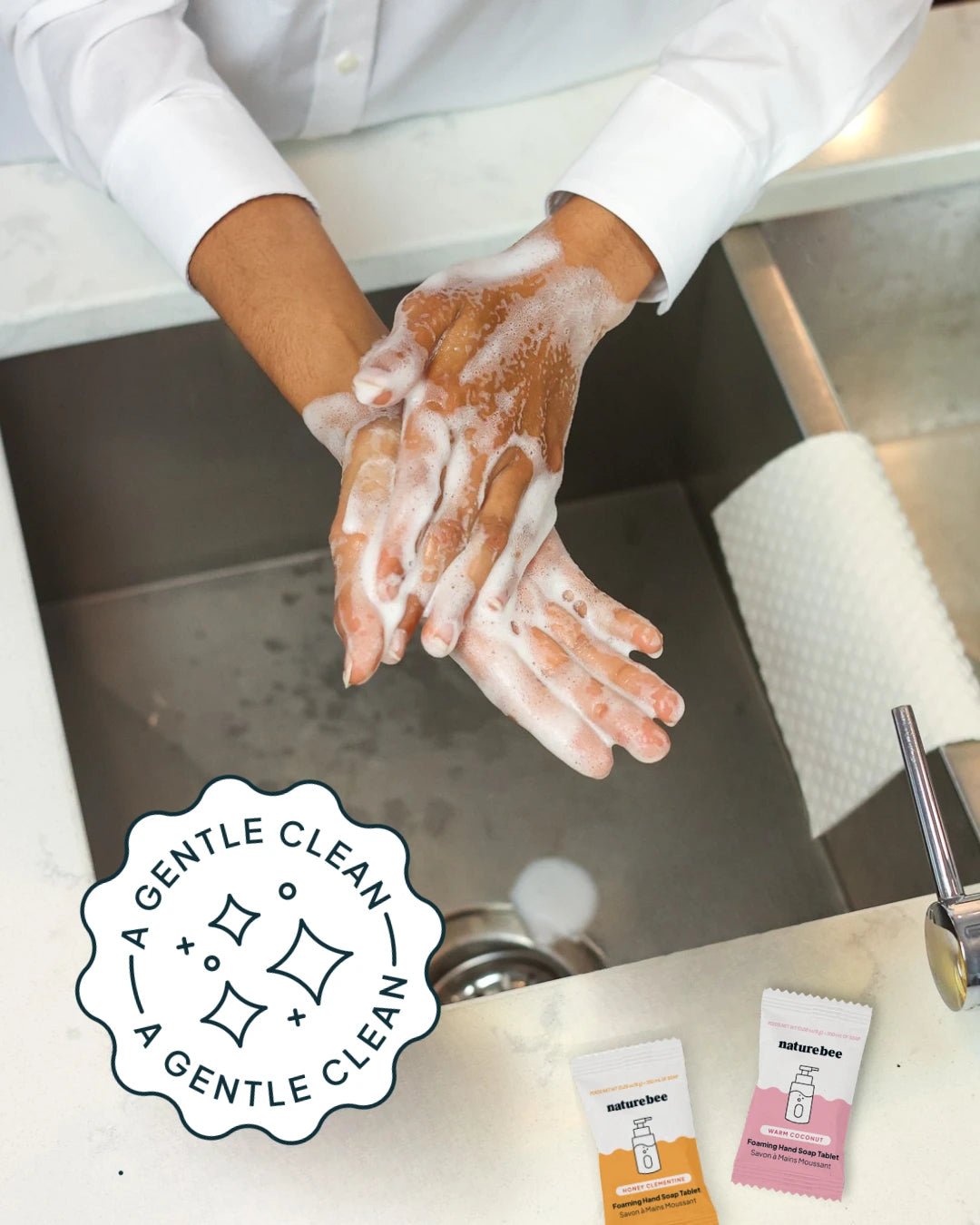 Foaming Hand Soap Tablets - NATURE BEE