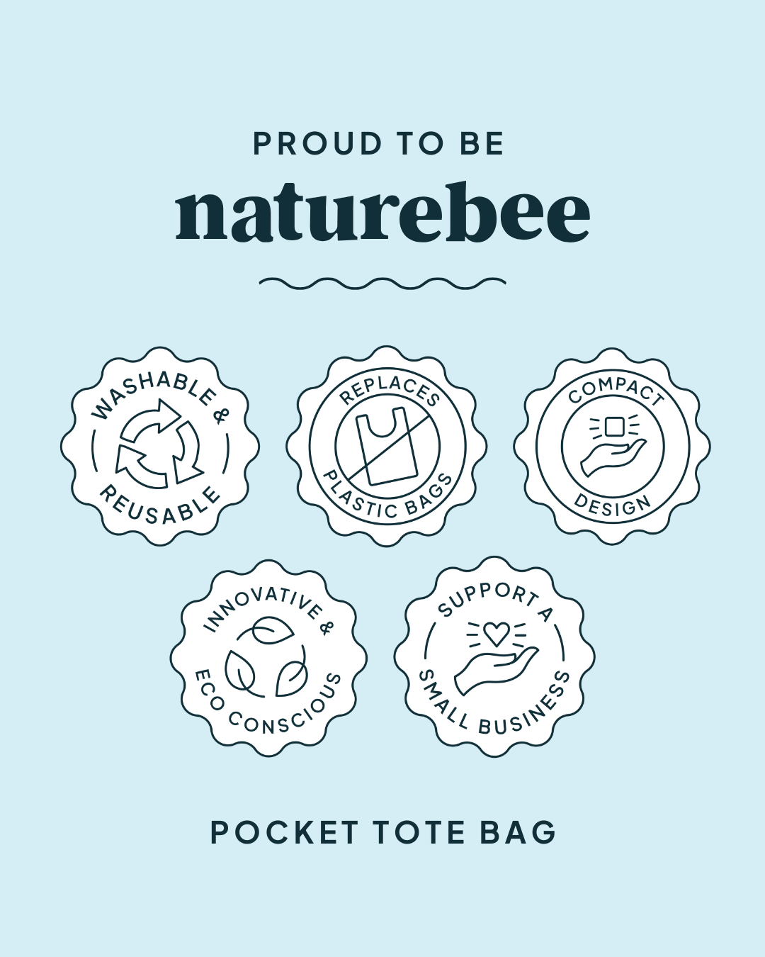 Reusable Pocket Bag - NATURE BEE