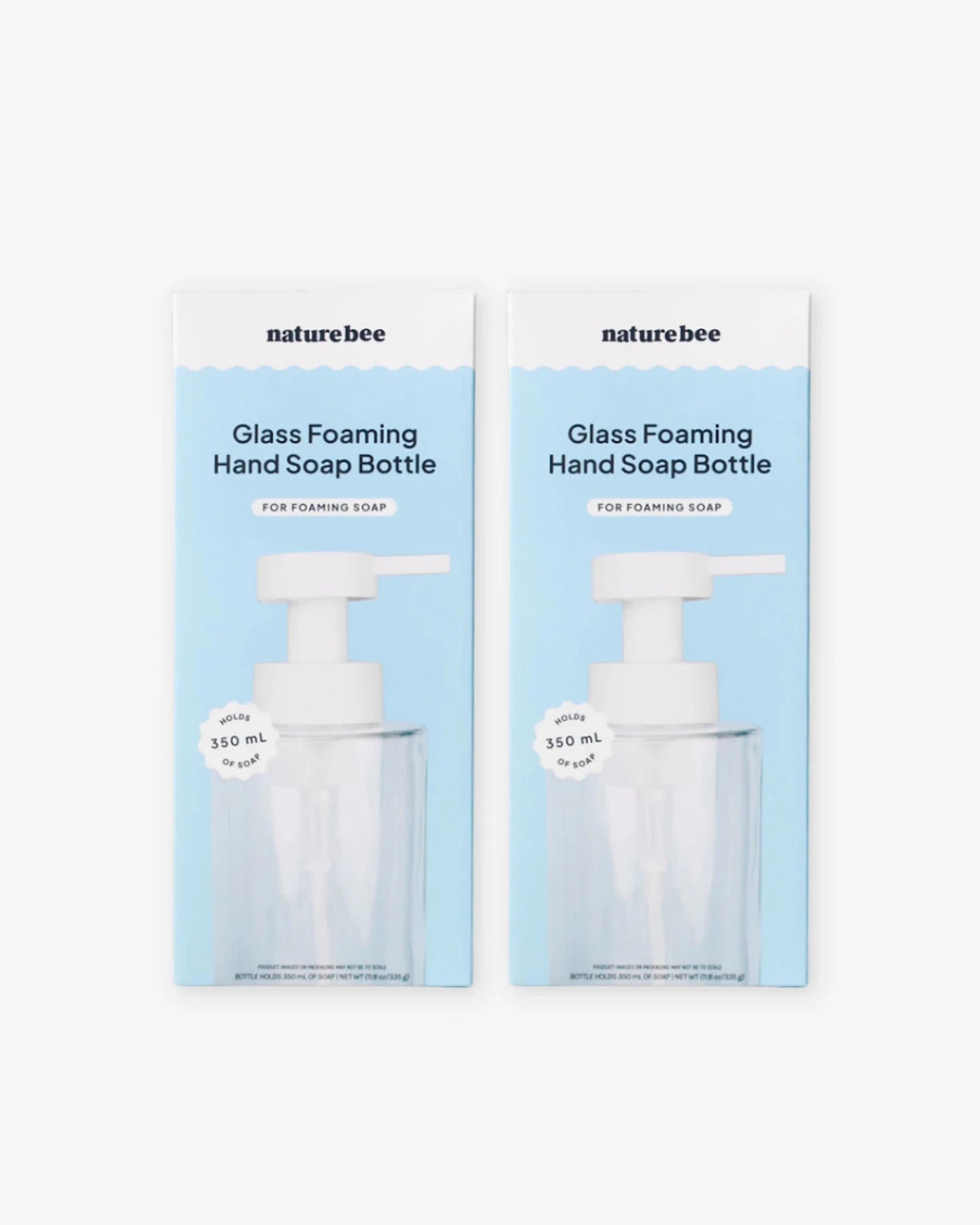 Glass Foaming Hand Soap Bottle - NATURE BEE