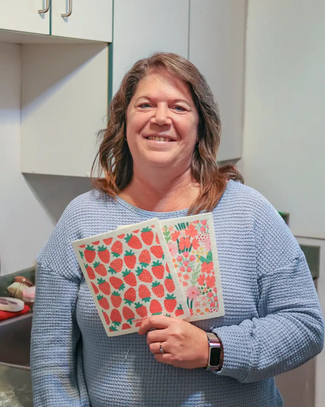 Strawberry Swedish Dishcloth - NATURE BEE
