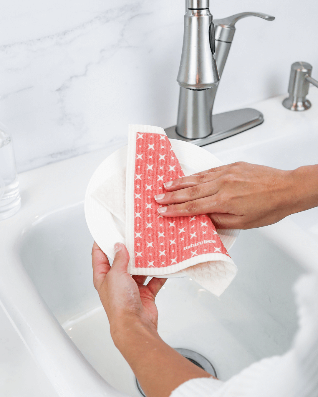 Swedish Dishcloth 4 Pack Solid Colors - Nature Bee