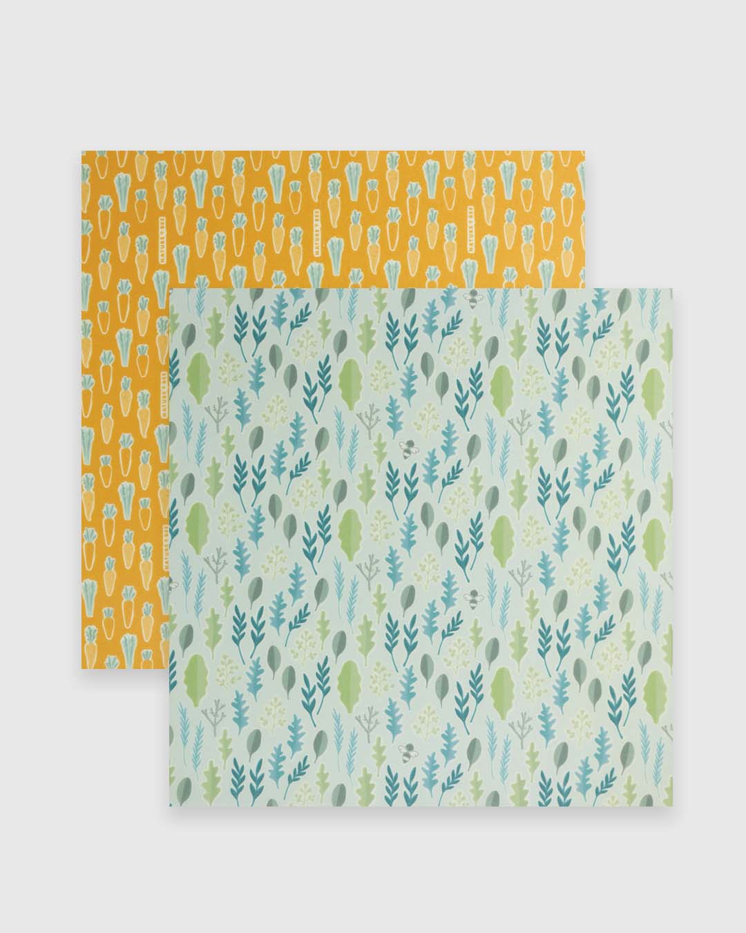 Large Beeswax Wrap Pack - Carrots & Herbs | Nature Bee