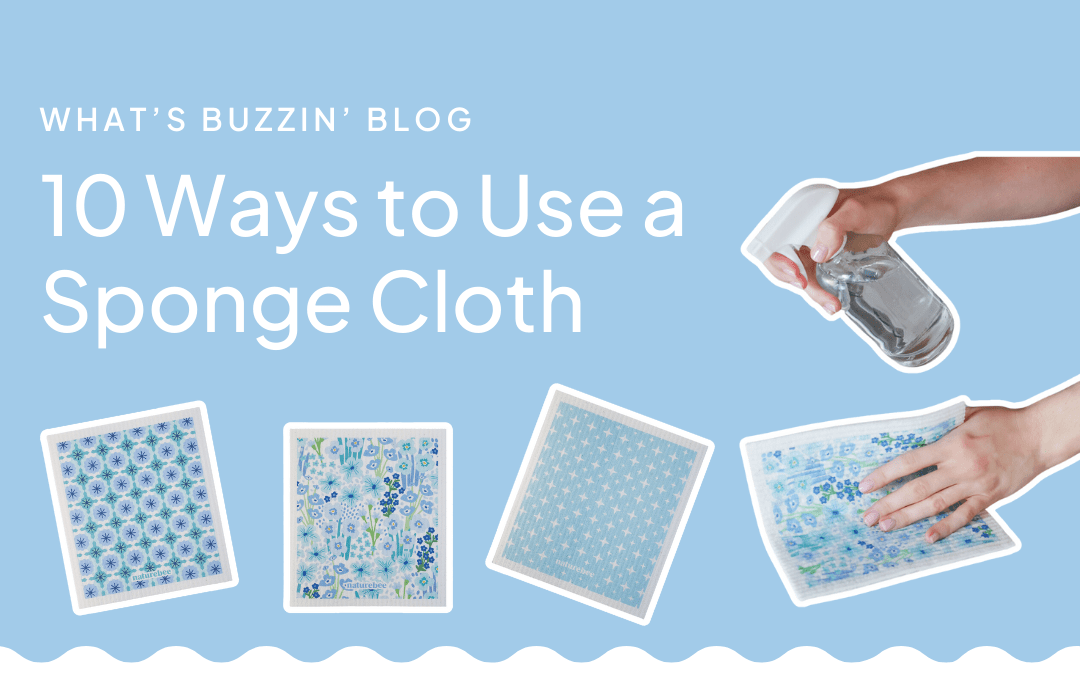 10 Ways to Use a Compostable Sponge Cloth - NATURE BEE