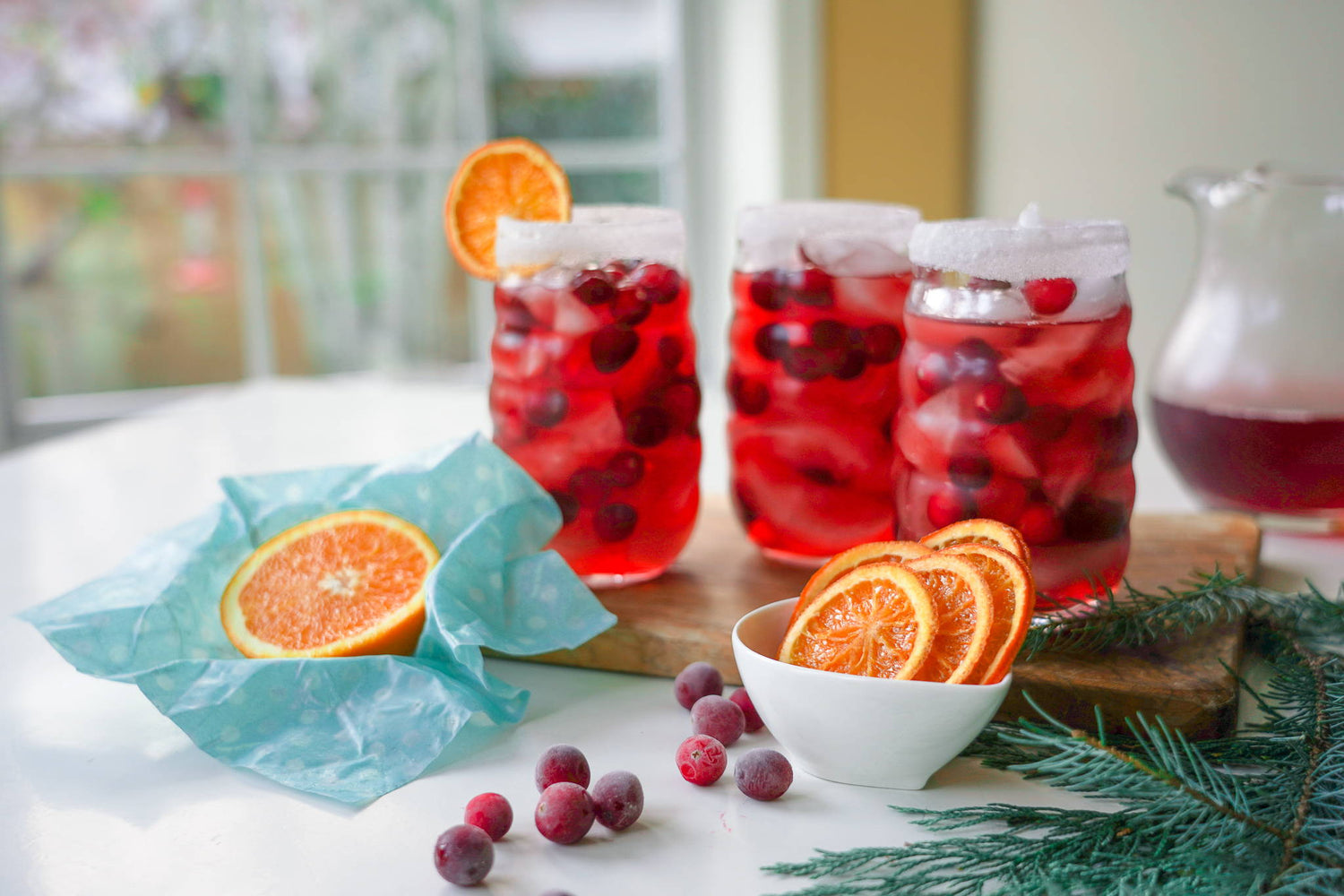 Holiday Cranberry Orange Mocktail - NATURE BEE