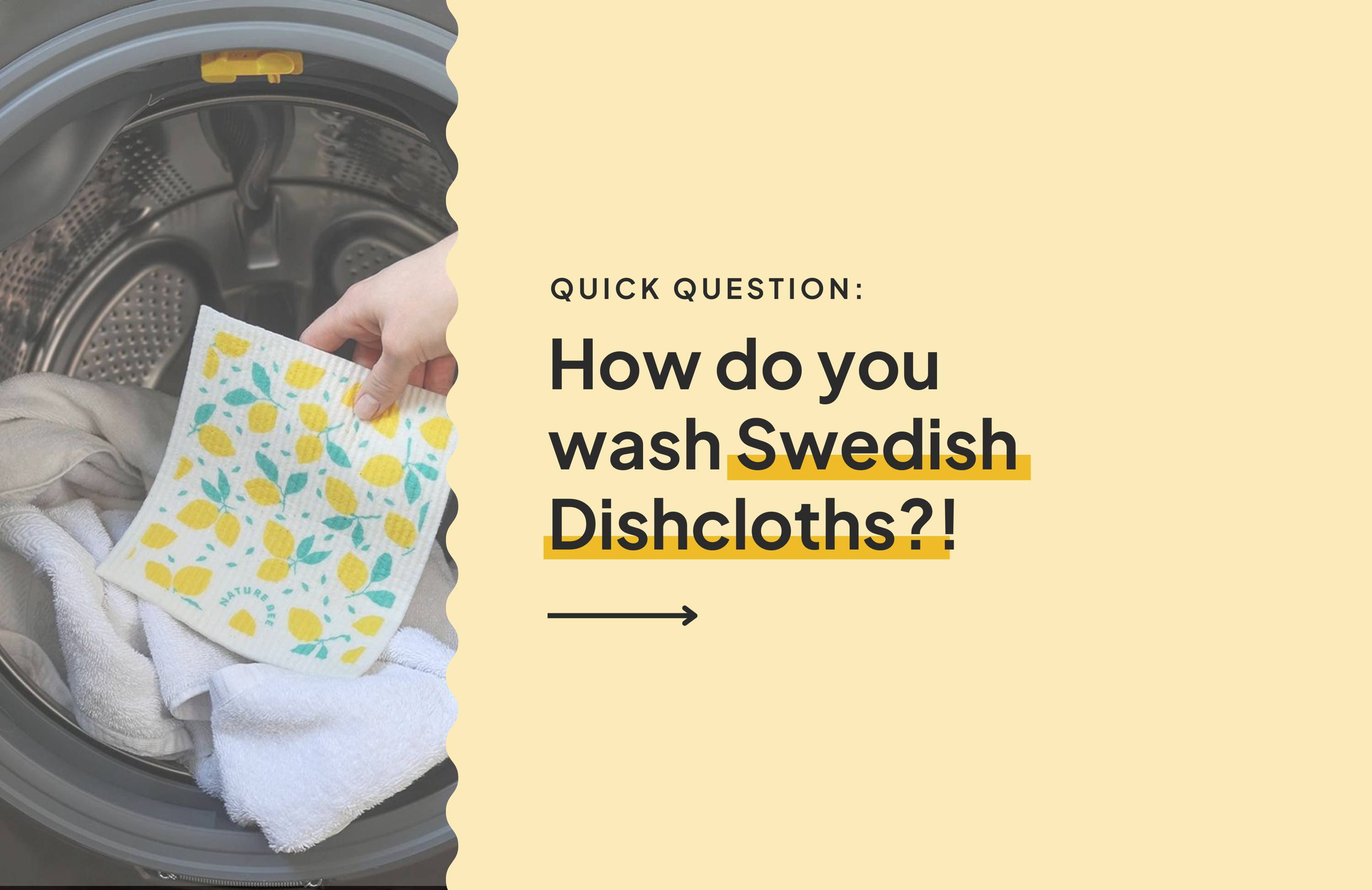 How to Wash Swedish Dishcloths