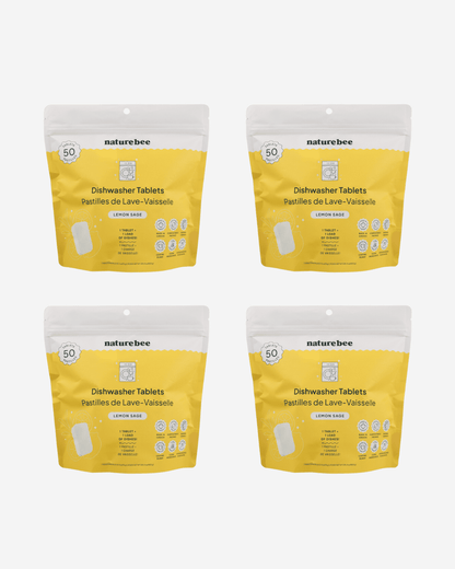 Dishwasher Tablets Lemon Sage 50 - pack - NATURE BEE