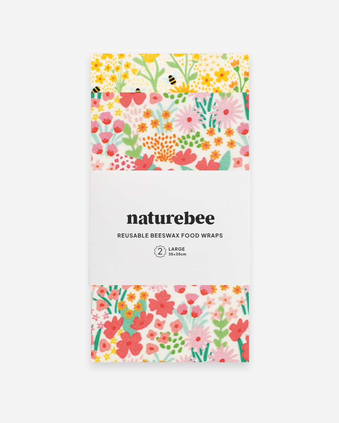 Large Beeswax Wrap Pack - Florals| Nature Bee