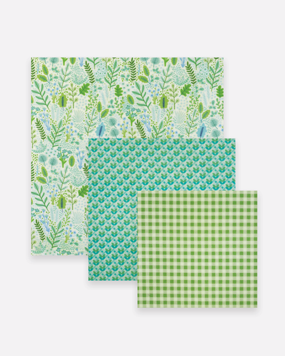 Beeswax Wrap Variety Set 4 Pack Bundle | Nature Bee