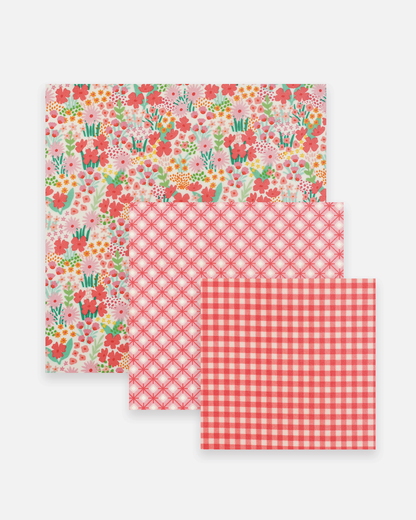 Beeswax Wrap Variety Set 4 Pack Bundle  | Made in Canada |  Nature Bee