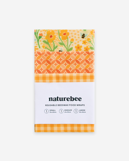 Beeswax Wrap Variety Set - Yellow | Nature Bee