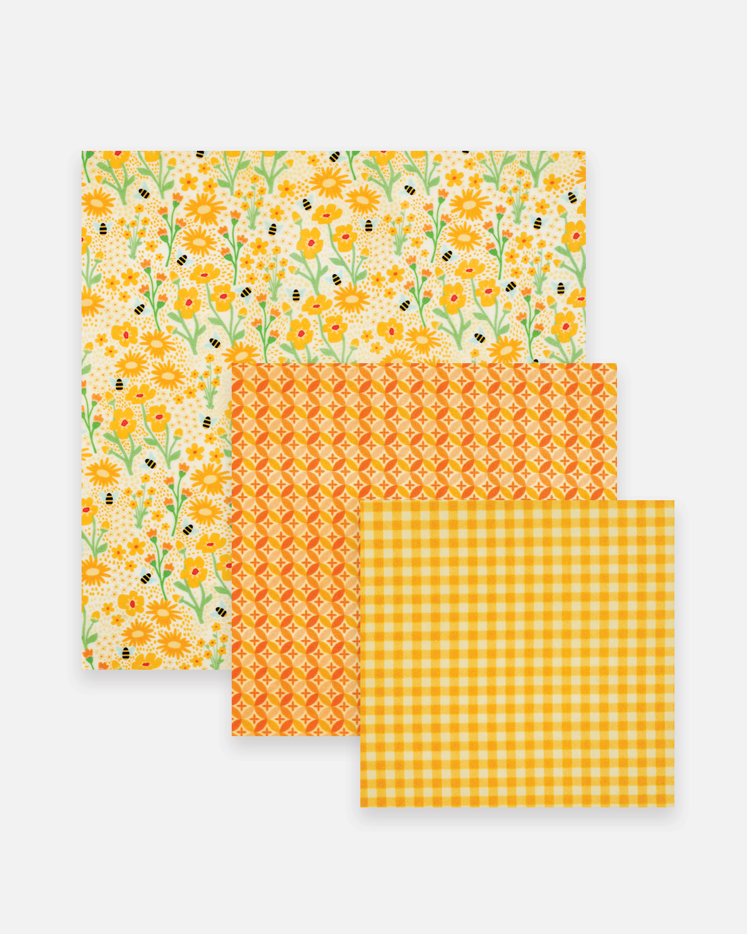 Beeswax Wrap Variety Set 4 Pack Bundle  | Made in Canada |  Nature Bee