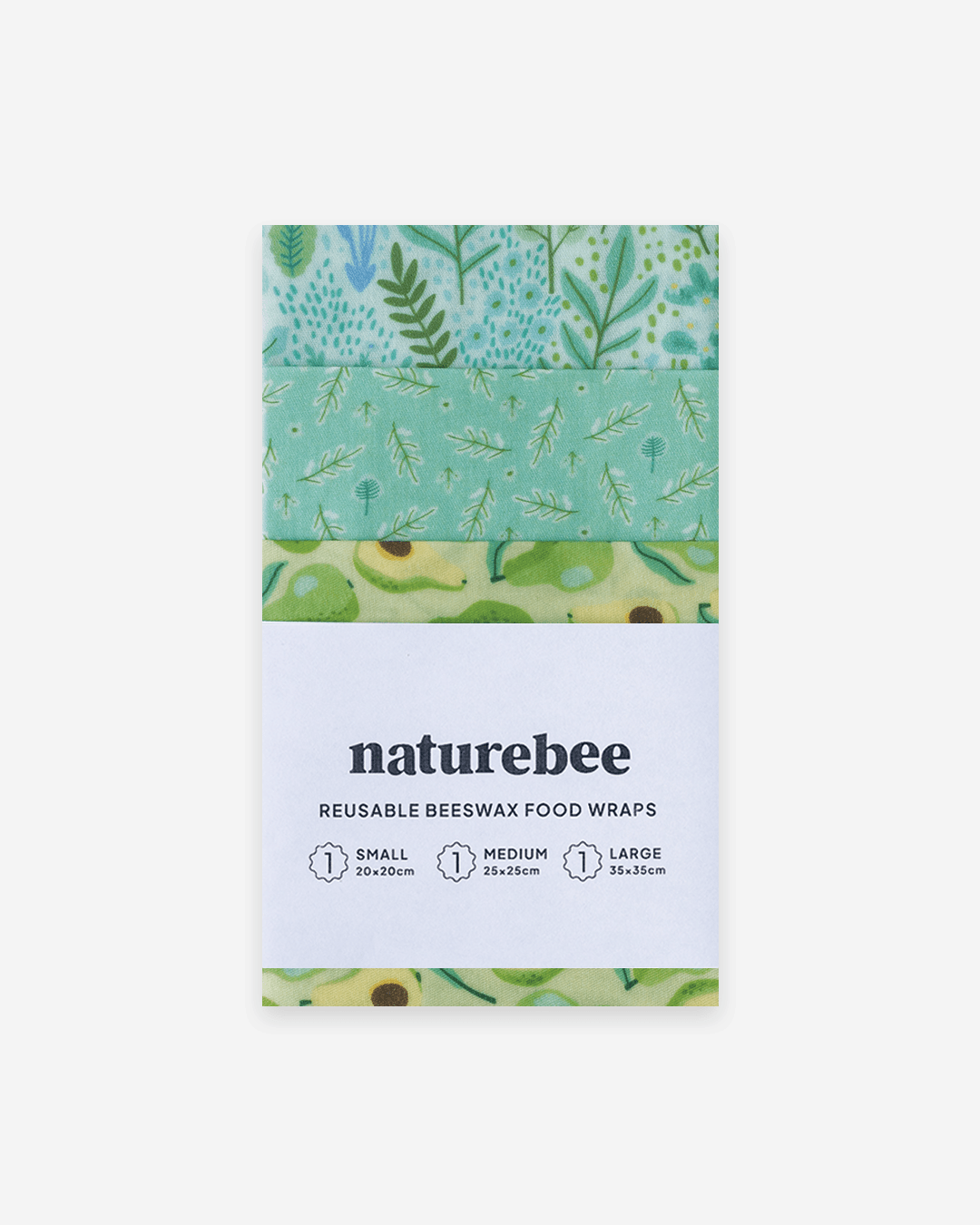 Green Beeswax Wrap Set - NATURE BEE