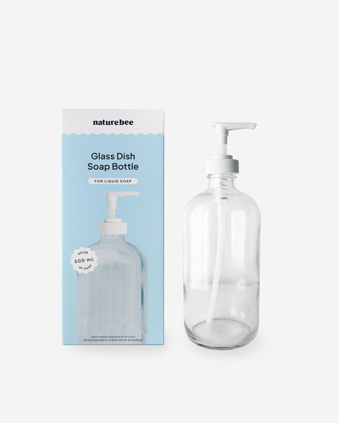 Glass Dish Soap Bottle - NATURE BEE