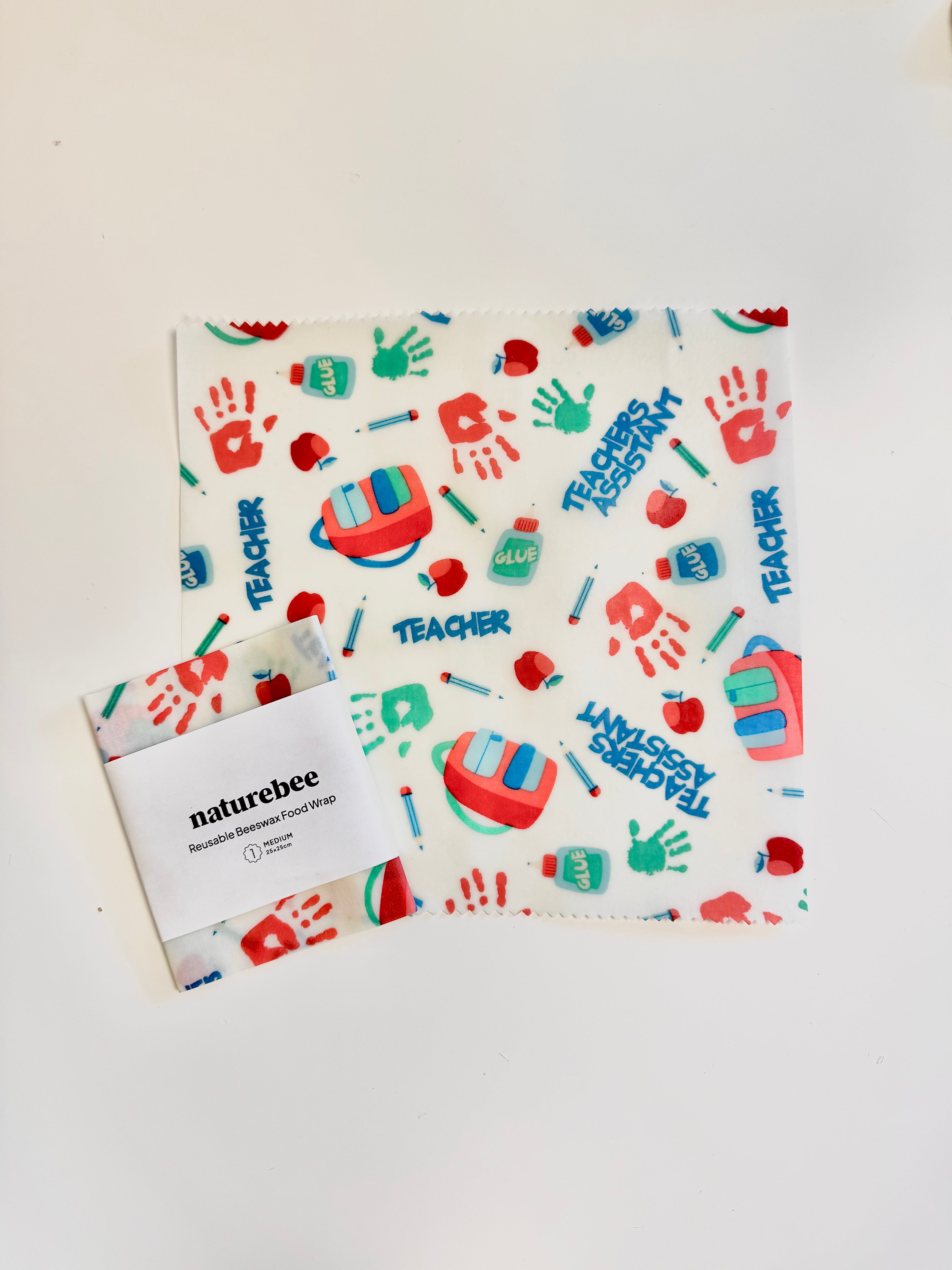 Teacher Beeswax Wrap - Single Medium