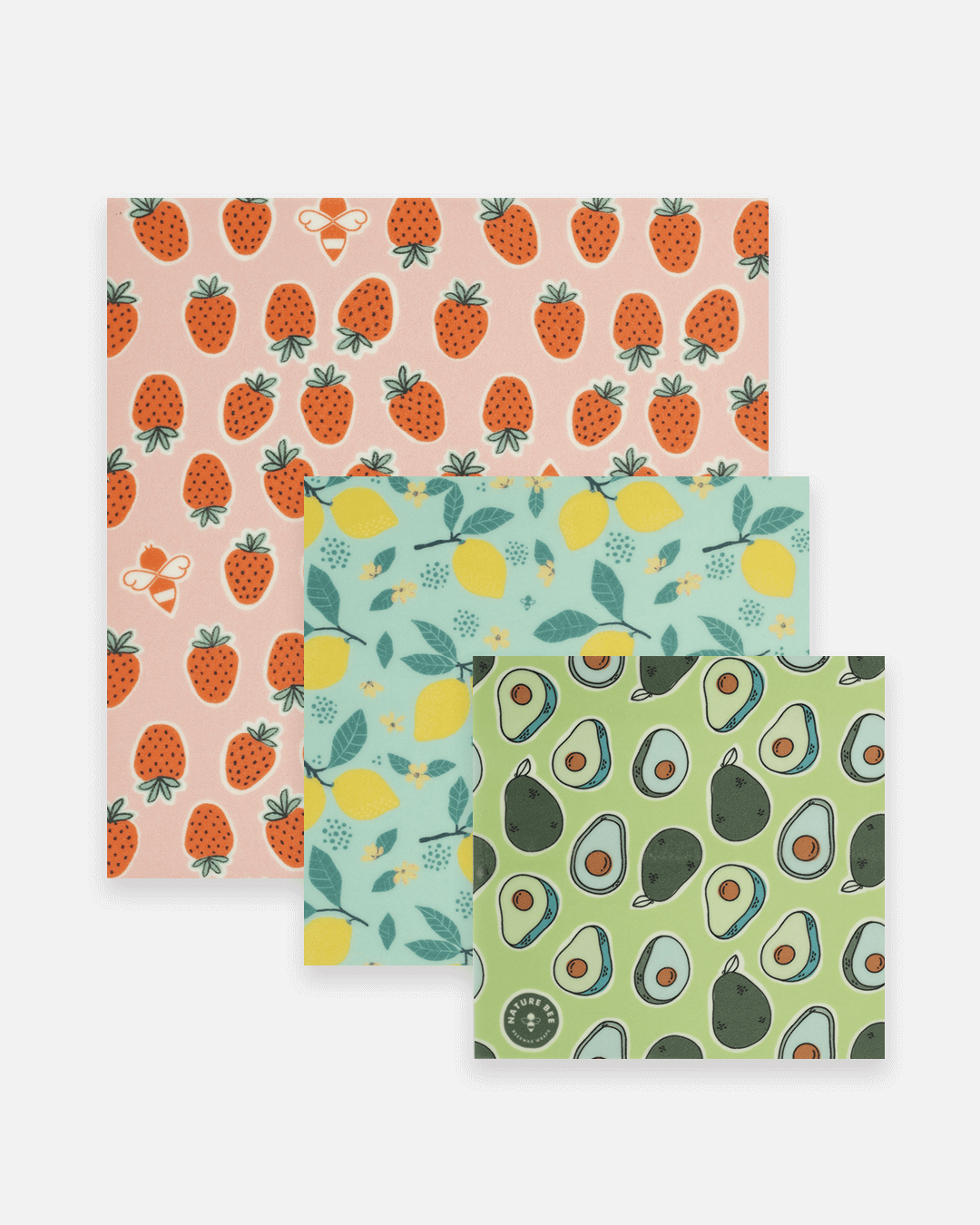 Beeswax Wrap Variety Set - Fruit | Nature Bee