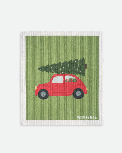 Holiday Swedish Dishcloth 4-pack