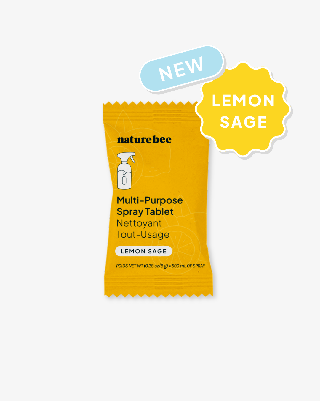 Limited Edition Multi-Purpose Spray Cleaning Tablet Lemon Sage  | Nature Bee