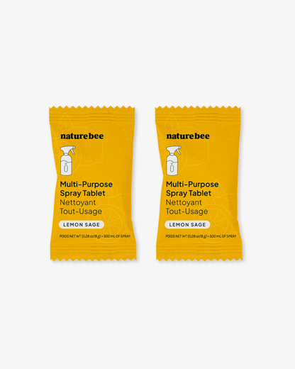 Limited Edition Multi-Purpose Spray Cleaning Tablet Lemon Sage  | Nature Bee