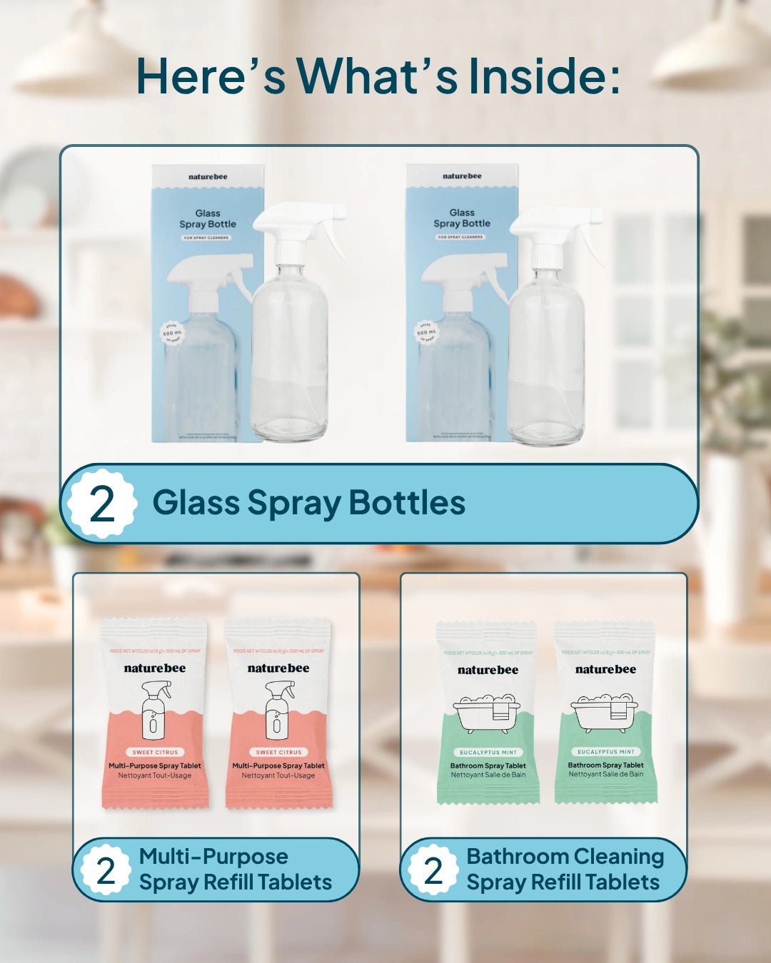 Cleaning Spray Starter Kit - NATURE BEE