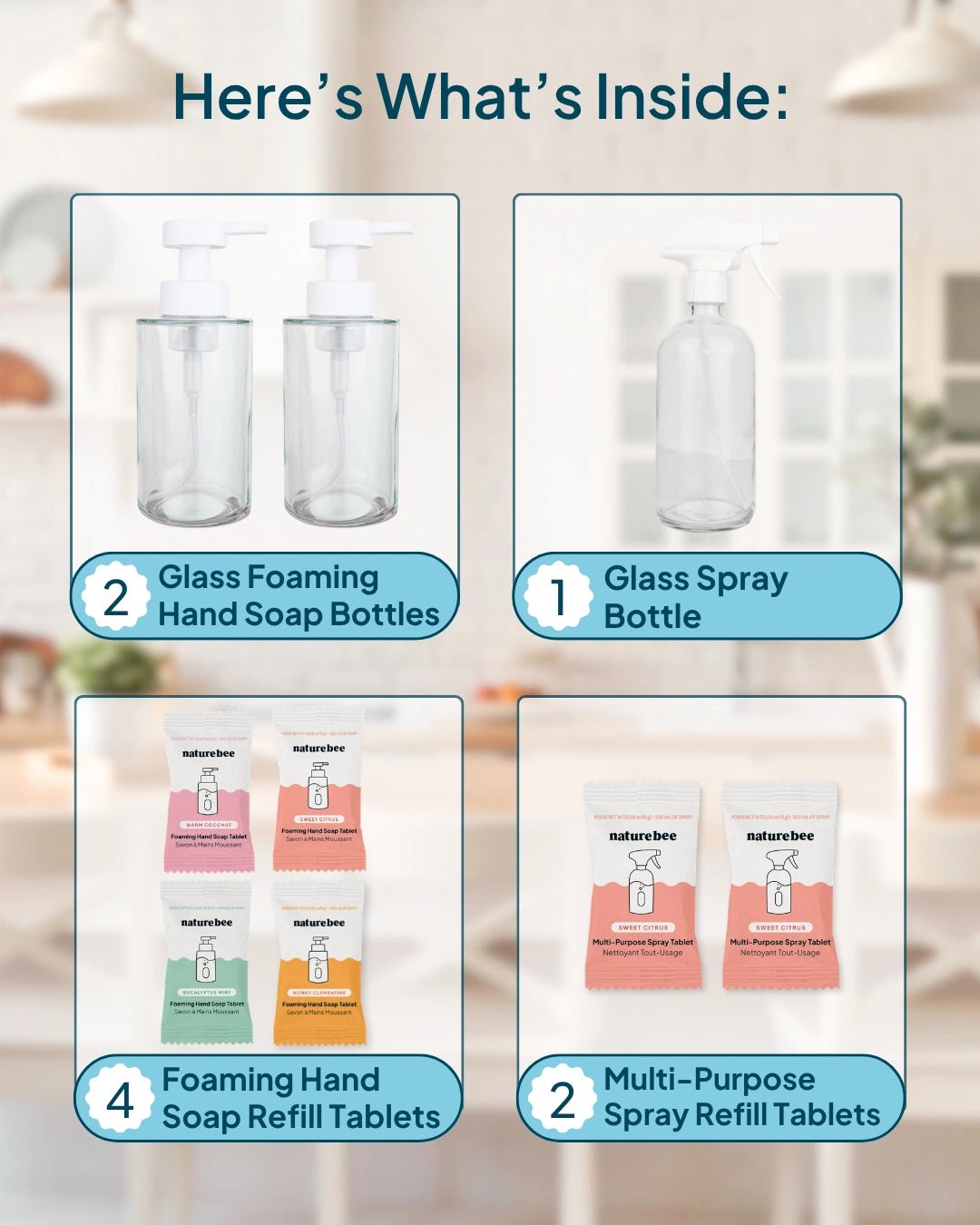 Hand Soap and Spray Starter Bundle - NATURE BEE
