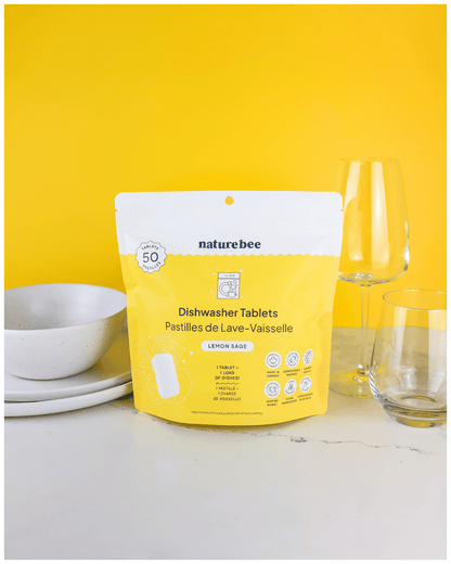 Dishwasher Tablets Lemon Sage 50 - pack - NATURE BEE