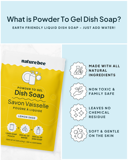 Dish Soap Lemon Sage - NATURE BEE