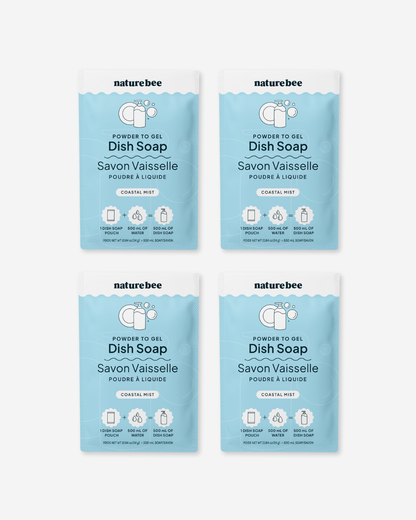 Powder to Gel Kitchen Dish Soap Coastal Mist  | Nature Bee