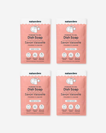 Powder to Gel Kitchen Dish Soap Sweet Citrus  | Nature Bee