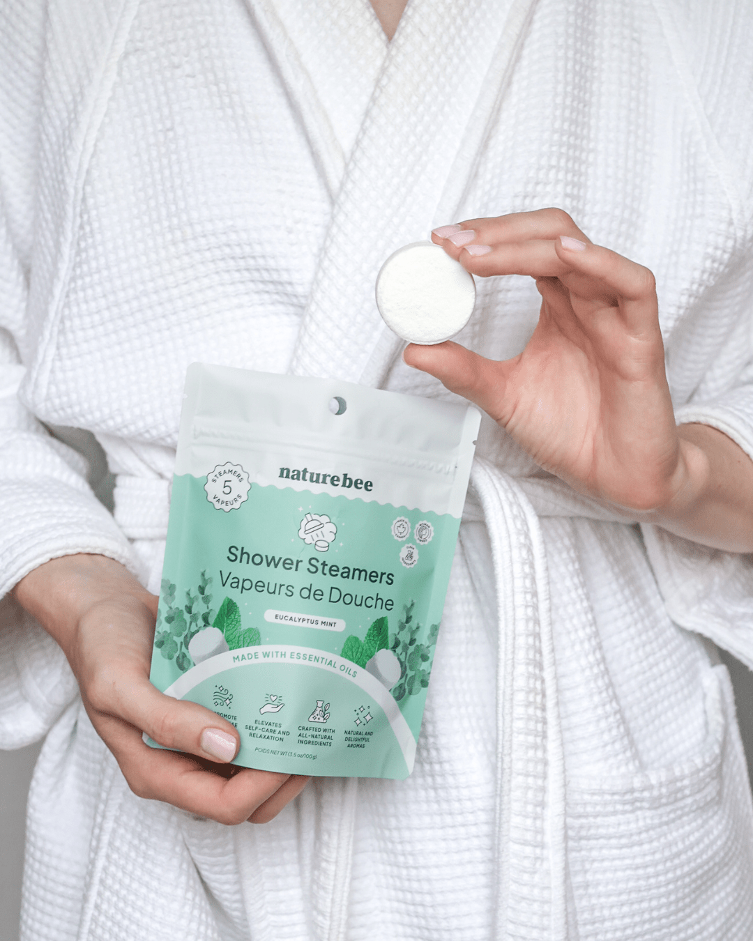 Imperfect Eucalyptus Mint Shower Steamers - NATURE BEE