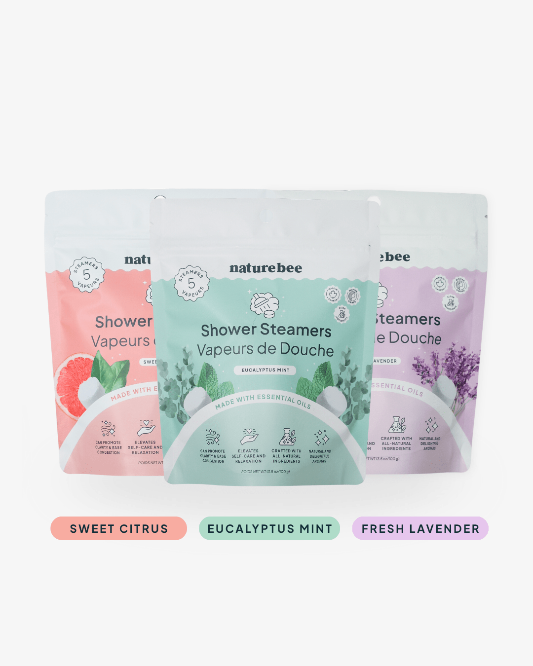 Shower Steamer Variety Pack - NATURE BEE
