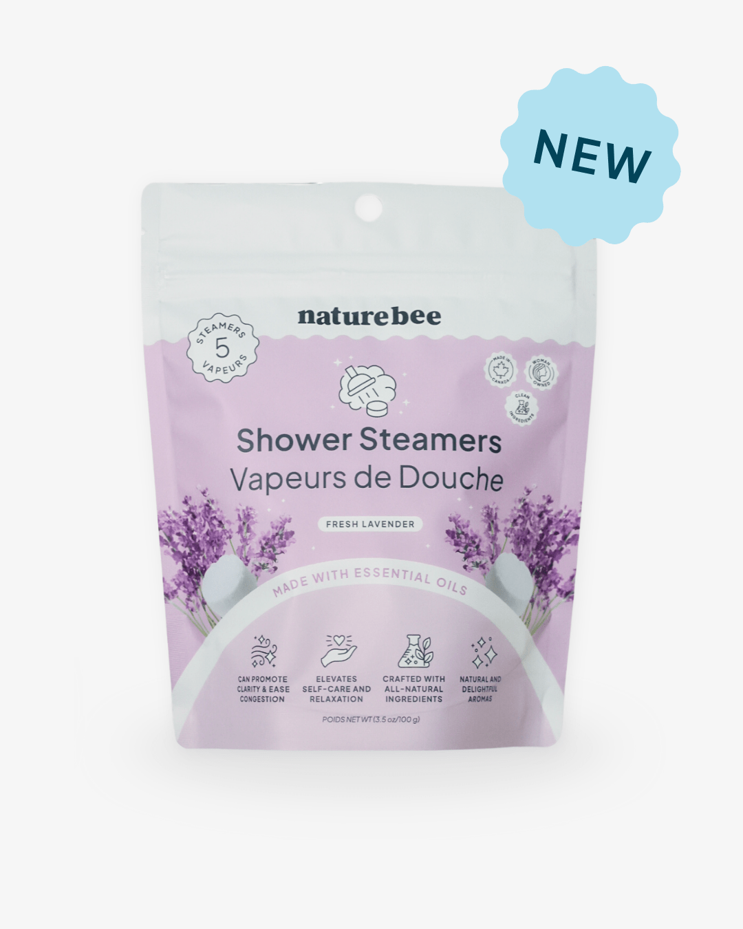 Fresh Lavender Shower Steamers - NATURE BEE
