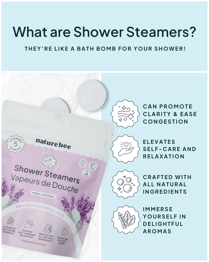 Fresh Lavender Shower Steamers - NATURE BEE