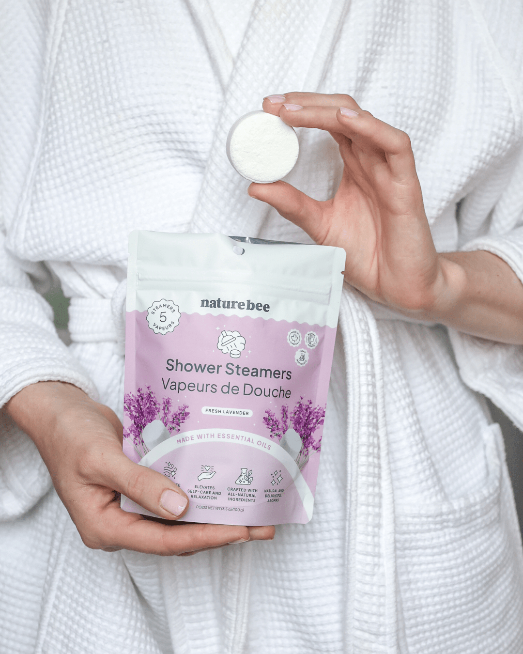 Fresh Lavender Shower Steamers - NATURE BEE